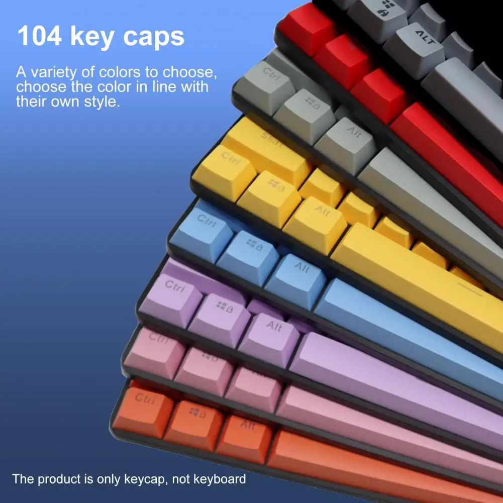 104PcsABSOEMUniversalMechanicalKeyboardCapsDurableBacklight