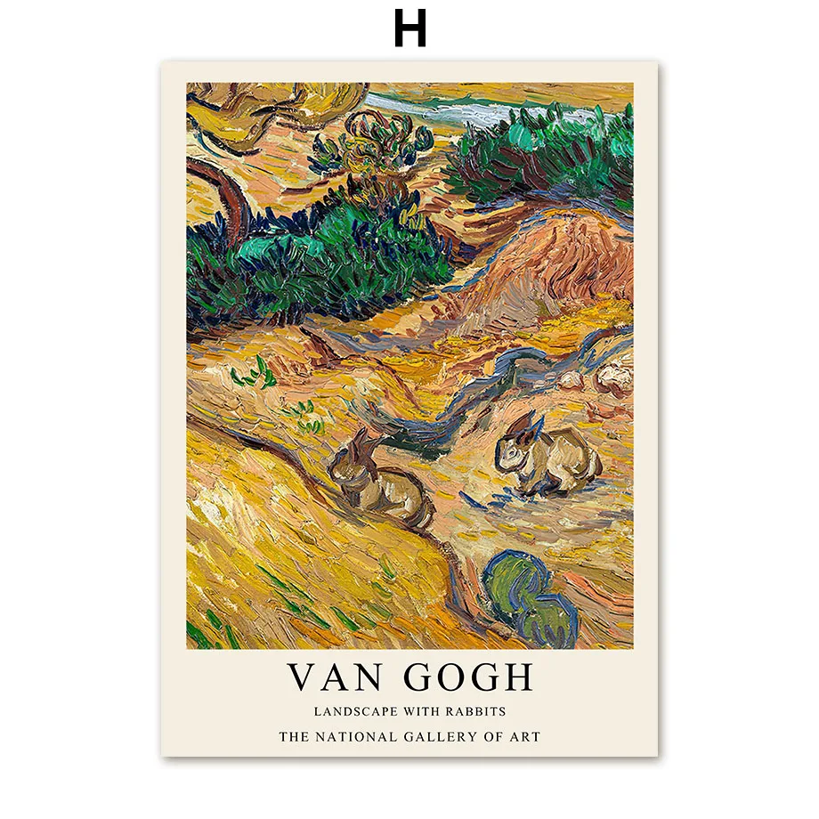 Van Gogh Oil Painting Landscape Canvas Poster - Artistic Wall Art