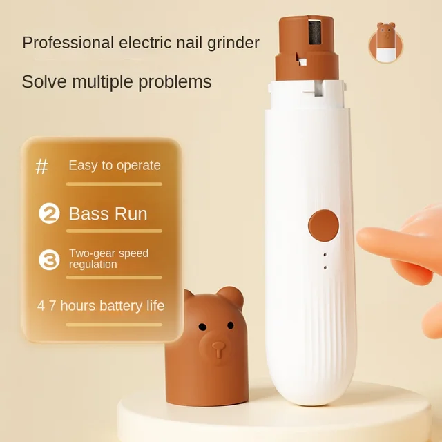 Popular Pet Electric Nail Grinder with Led Light to Illuminate the Blood Line, Suitable for Cats and Dogs, Electric Nail Clipper 6
