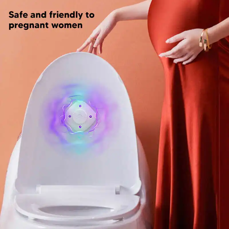 Smart ON/OFF Ultraviolet Light Toilet Disinfection LED Lamp Rechargeable UVC Sanitizing Lighting Travel Portable Lights