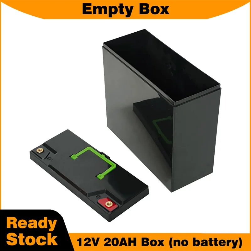 Portable Battery Storage Box with Handle for DIY Projects - Durable Plastic with Brass M5 Connectors