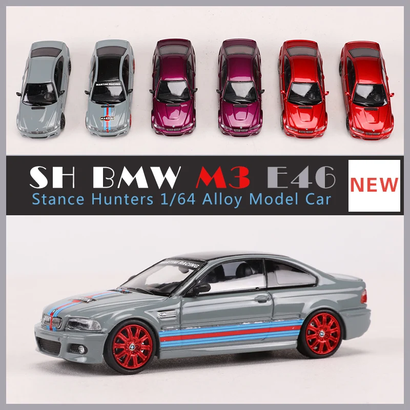 

Stance Hunters 1:64 E46 M3 Alloy Car Model Red/Silver/Black Kids Toys Hobby Gifts Collection Ornament Display