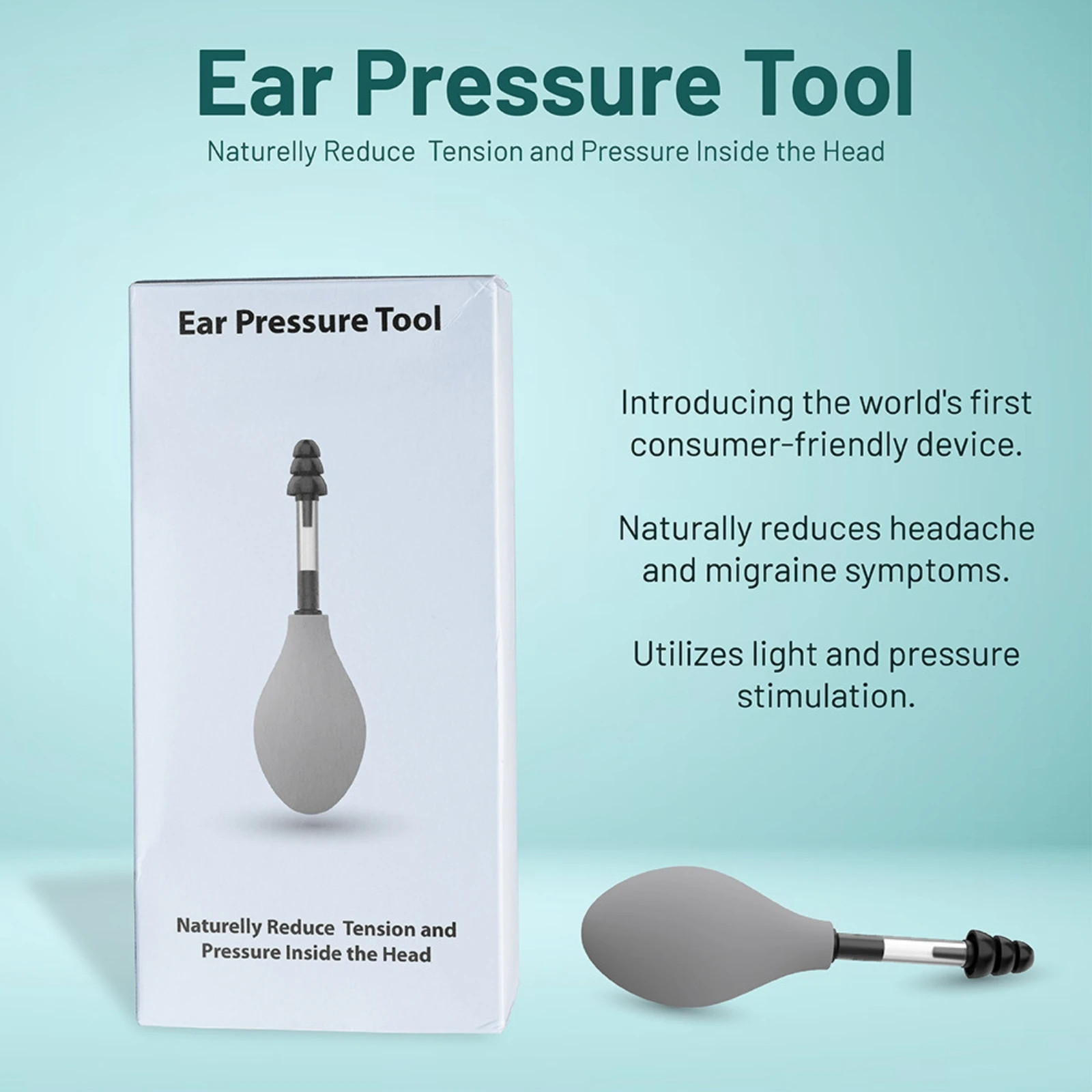 Ear Pressure Relief Device Relieve Tension and Pressure from Headache and Migraine Through Inner Ear Pressure Stimulation 4