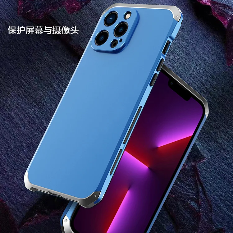 Luxury Shockproof Element Metal Case For Iphone 15 14 Plus 13 12 Pro Max Mini Hin Hard Aluminium Alloy Hybrid Plastic Back Cover