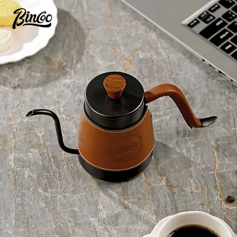Bincoo Stainless Steel Gooseneck Coffee Kettle wit...