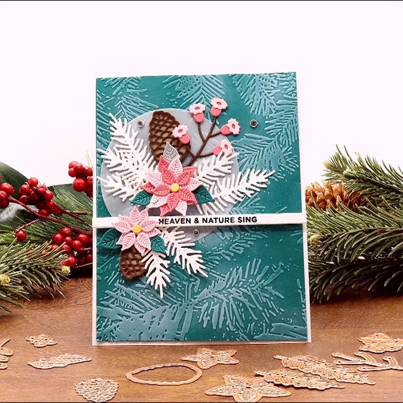 Metal Bump Applicable To Christmas DIY Album Scrapbook 3D Creative Greeting Card Decoration Embossed Folder metal embossing folder