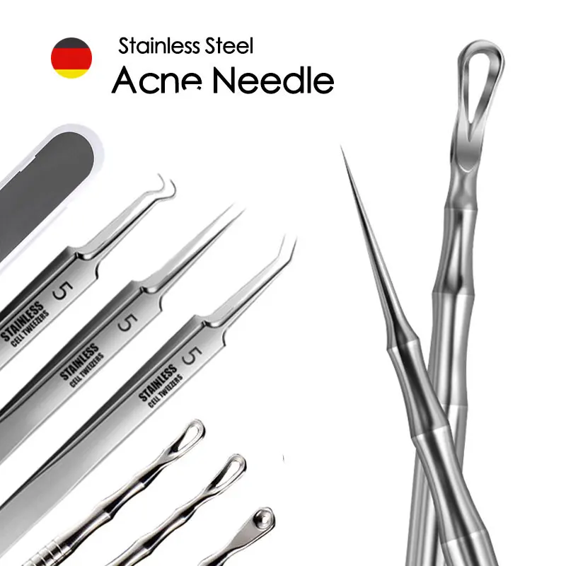 Blackhead Remover เครื่องมือสิวสิวแหนบสีดำแหนบความงามพิเศษ Scraping ปิด