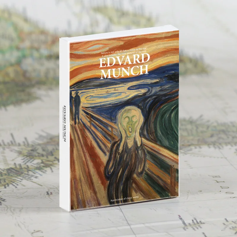 

30 шт./лот художественная серия Edvard Munch картина открытка поздравительная открытка/День рождения Свадьба Подарочное сообщение H403