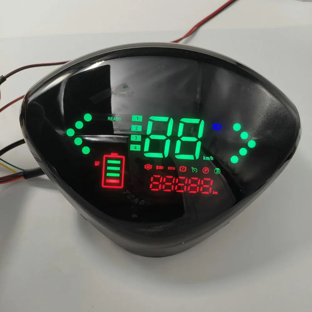 Speedometer Battery Level/LIGHT Indicator 48v60v72v LCD DISPLAY