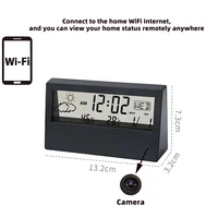 HD 4K Mini WiFi Clock Camera, Supports Mobile Detection, Remote Viewing, Circular Storage, Home Nanny Style WiFi Camera 6