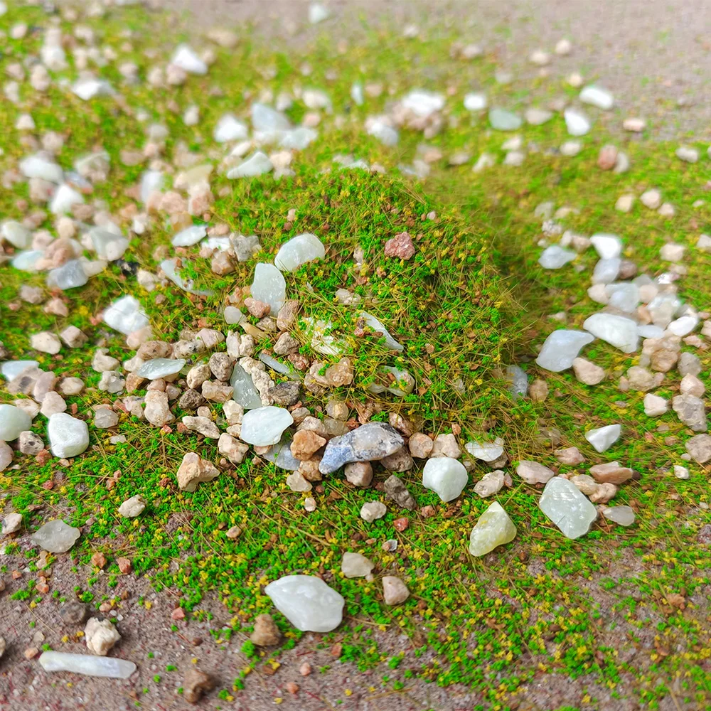 10G/30G Static Grass Terrain Powder Model with Stone Ho N Scale Military Scene Diorama Garden Decoration for Diy Model Making 5