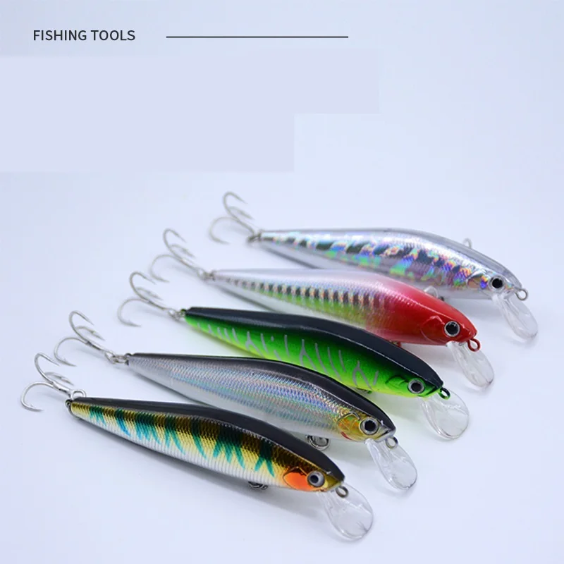 

Sea Yolo 1Pcs 5g-14g Sinking Saltwater Minnow 3D Eyes Hard Fishing Lure With Treble Hooks Artificial Bait For Sea Bass Fishing