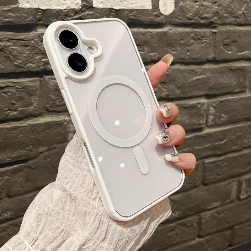 Sleek Transparent Magnetic Acrylic Hard Case