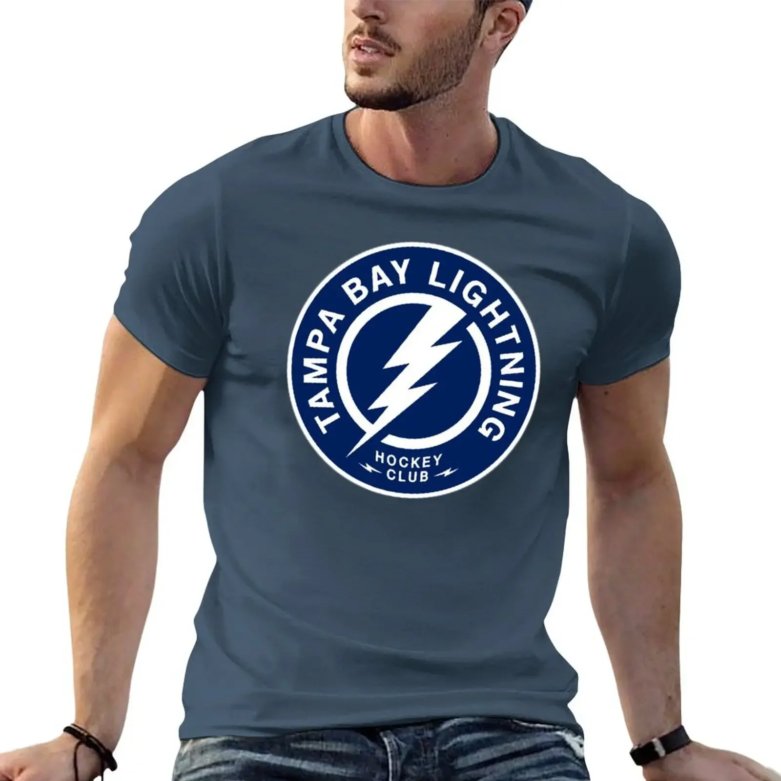 

Lightning-City T-shirt quick drying customs design your own Aesthetic clothing funny t shirts for men