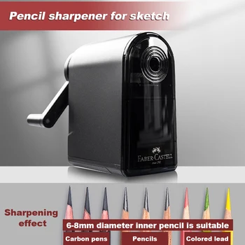 1pc Faber Castell Artists Temperamatite a punta lunga Punto regolabile manuale per matite a carboncino artistico/disegno/matite per schizzi