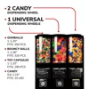Gumball and Candy Machine with Stand - Triple Vending   Removable Canisters 2