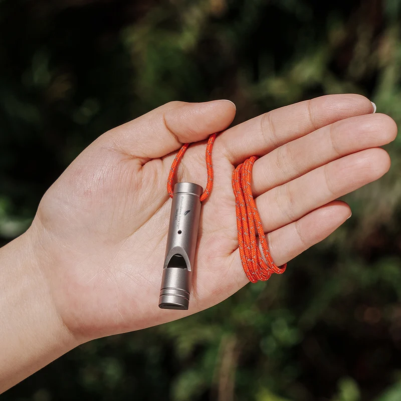 Boundless Voyage Emergency Survival Whistles Lanyard Training Sports Whistle Outdoor Hiking Camping Supplies Titanium Whistle 5