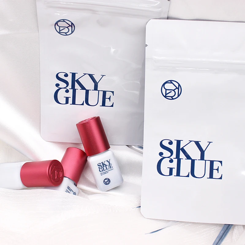 5 Bottles SKY S+ Glue Fake Eyelash Extension Korea Original 5ml Red Cap Beauty Health Lava Beauty Shop Makeup Tools Adhesive 5