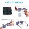 2pcs Liquid Silicone Bifocal Reading Lens Stick-on Presbyopic Lenses Magnification Reusable Bifocal Lenses1.0 1.5 2.0 2.5 3.0 2