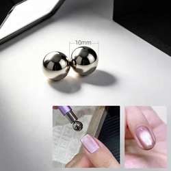 Magnetic Cat Eye Nail Art Tool with Ball Magnet (2pcs Magnetic Balls)