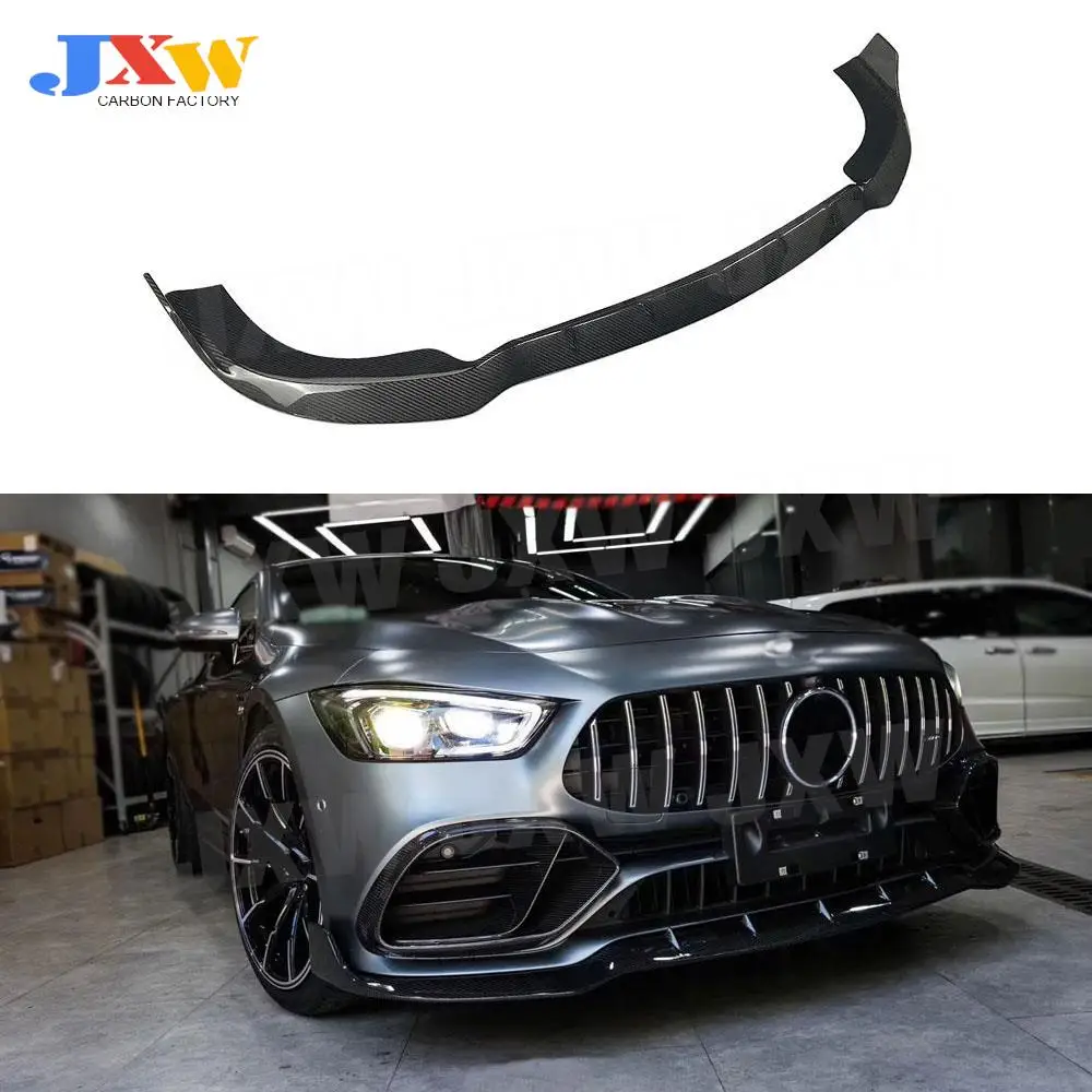 

For Mercedes Benz AMG GT43 GT50 GT53 2019 2020 Carbon Fiber / FRP Front Bumper Lip Chin Shovel Spoiler B Style Protection