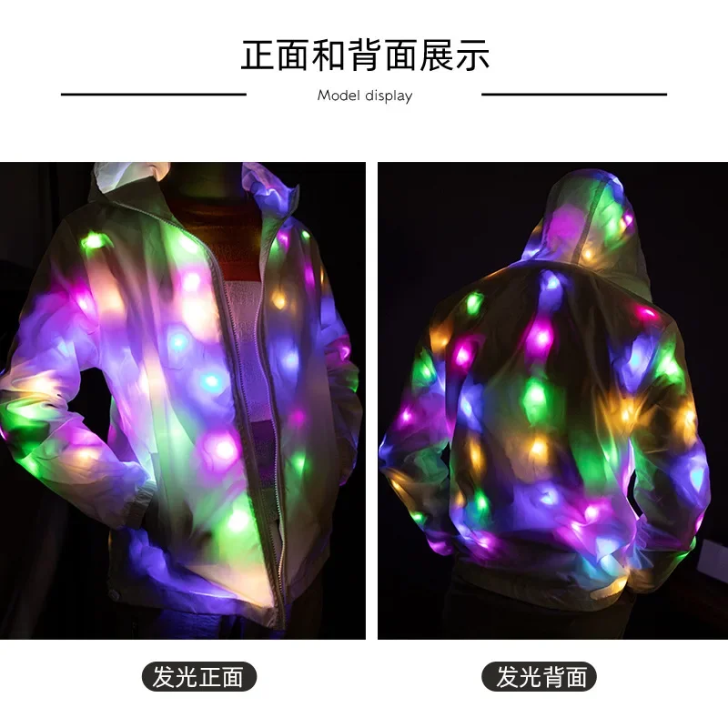 Luminous Led Christmas Clothes, Illuminated Dance Clothing