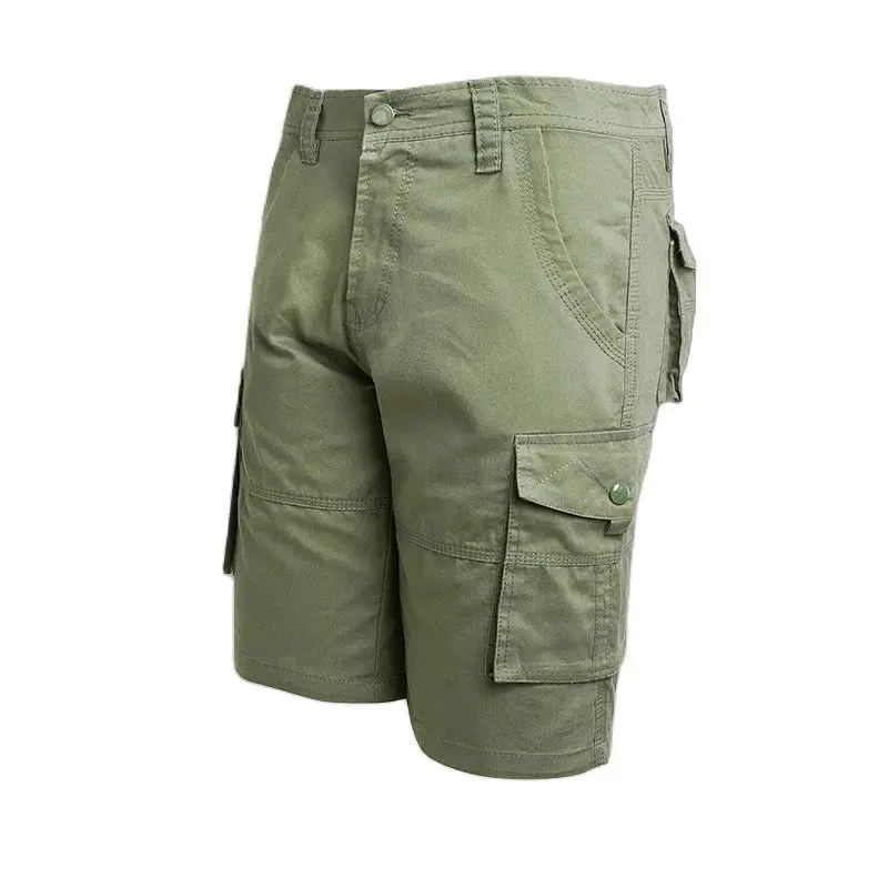 Fashion Men's Military Cargo Shorts Mens Tactical Pants Casual Big Pocket Sports Slacks Cargo Trousers Plus Size for Male
