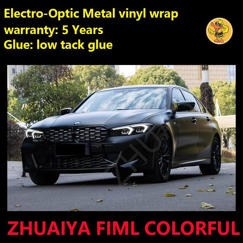 Premium Gloss Black Vinyl Flat Black Vinyl Wrap With Air Bubble