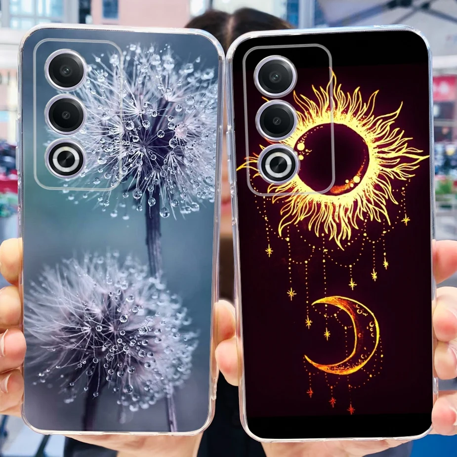 Luxury Flowers Painted Soft Silicone Phone Case - Elegant Bumper Cover