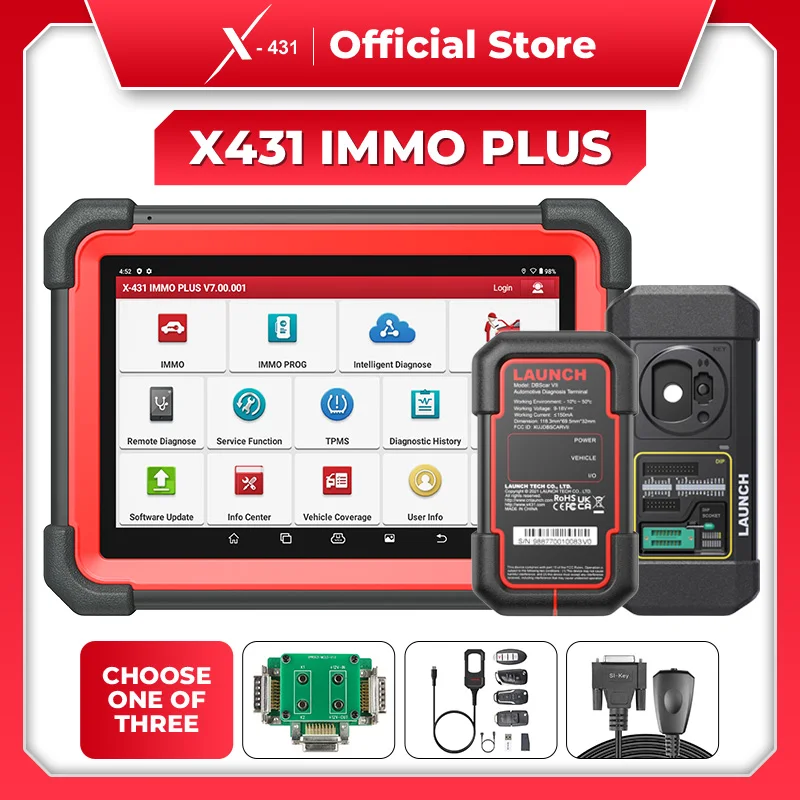 

X-431 IMMO Plus LAUNCH Car Key Programmer Diagnostic Scanner Keys Programming Coding Tool Immobilizer All Key Lost X431