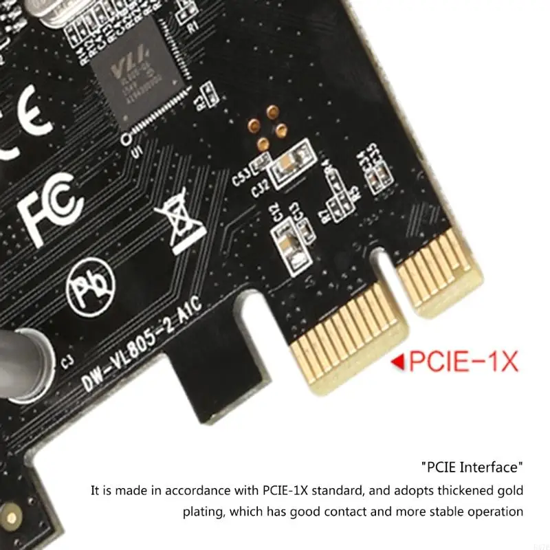 547E PCIE-2A1C to USB3.1 Type C Expansion Card USB3.0A Expansion Card Supports Pcie