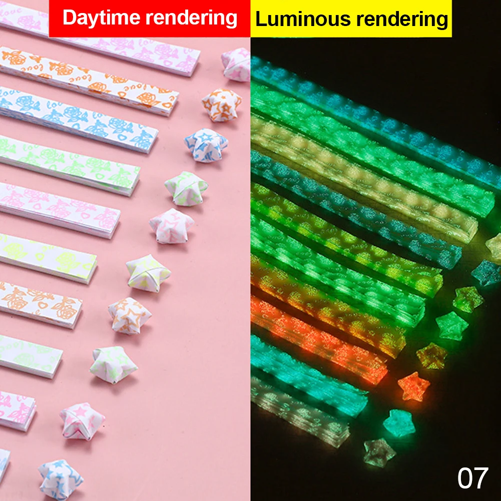 Luminous Origami Star Paper Strips – 210 Sheets