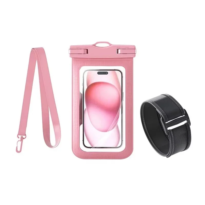 Dual-Function Waterproof Armband Phone Case with Lanyard