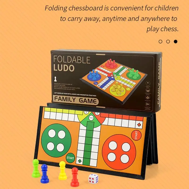 Chess Board Set Foldable Portable Non Magnetic Educational Game Toys For Boys Girls Women Men