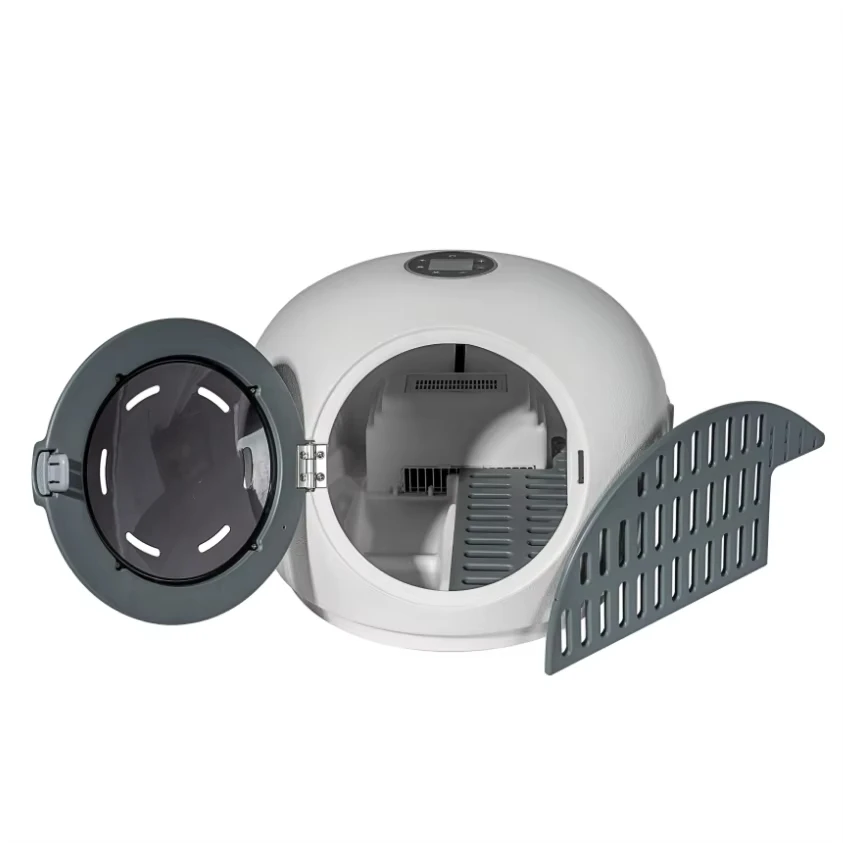 Smart Self-Cleaning Cat Toilet Automatic & Plastic For Multiple Large Cats English Version Version Litter Box_voghion.com