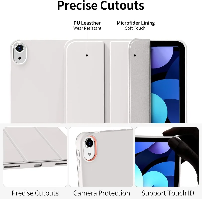 Case for iPad A16 11th 2025 10th Generation 10.9 2022 Smart Cover iPad 11th/10th A3354 A3355 A3356 A2696 A2757 A2777 Fundas case — view 4