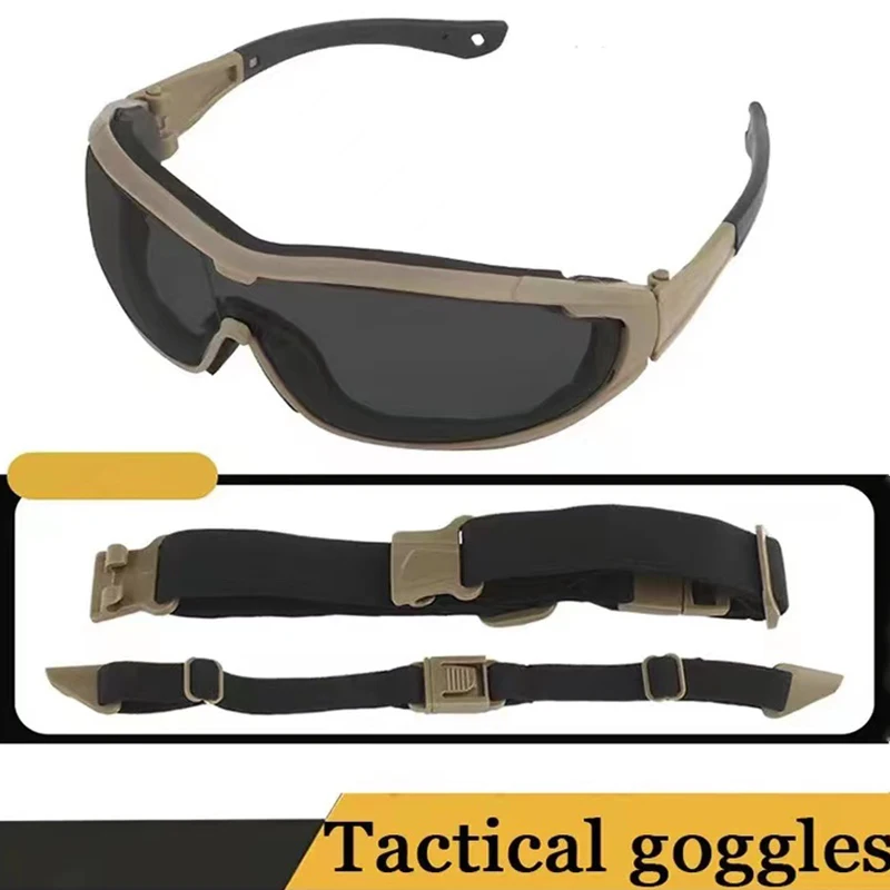 

Men's Tactical Shooting Goggles Outdoor Hiking Mountaineering Sports Glasses Cycling Goggles Sunglasses Tactical Protection