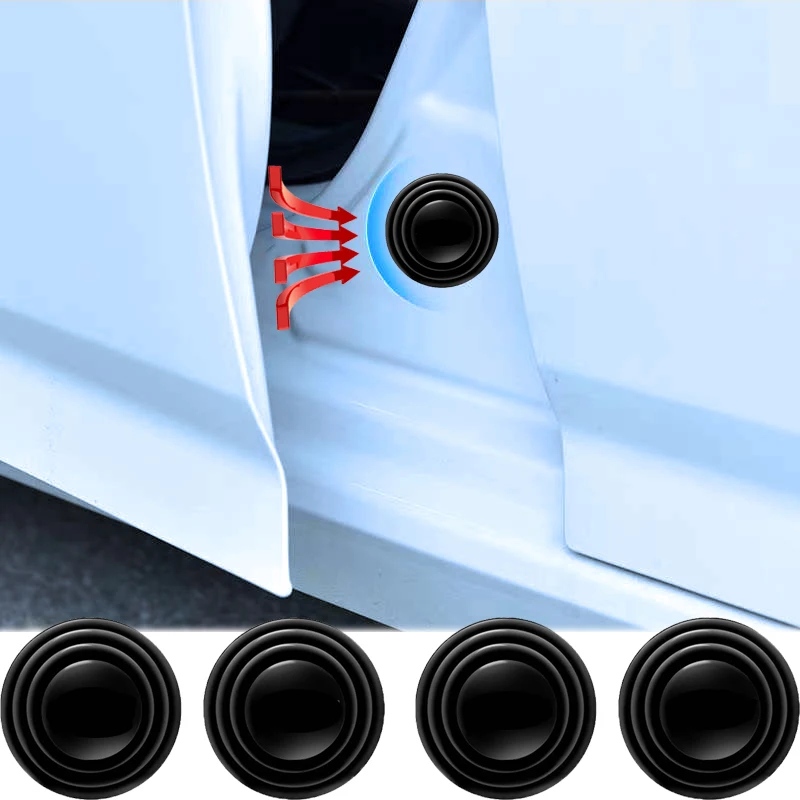 10 Topes De Silicona Negros Antichoque Para Puerta De Coche, Amortiguadores, Adhesivos Fáciles