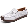 Spring Autumn Light Women's Flat Shoes 2022 New Comfort Plus Size White Women's Vulcanize Shoes Hollow Casual Women Loafers 5
