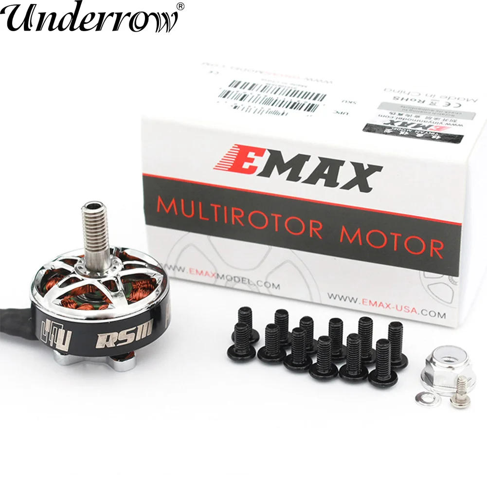 

4pcs Emax RS III Series 2207 2306 1800KV 2100KV 2500KV 3-6S Brushless Motor For 5 Inch RC Drone FPV Freestyle Quadcopter Drones