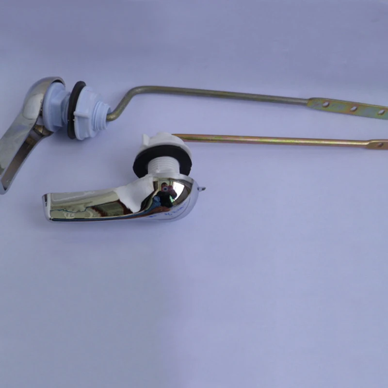 Toilet Tank Flush Lever Toilet Tank Flush Lever Chrome Finish Toilet Handle Wrench Fits Most Toilets Water Tank Accessory Bathroom Tools toilet tank flush lever