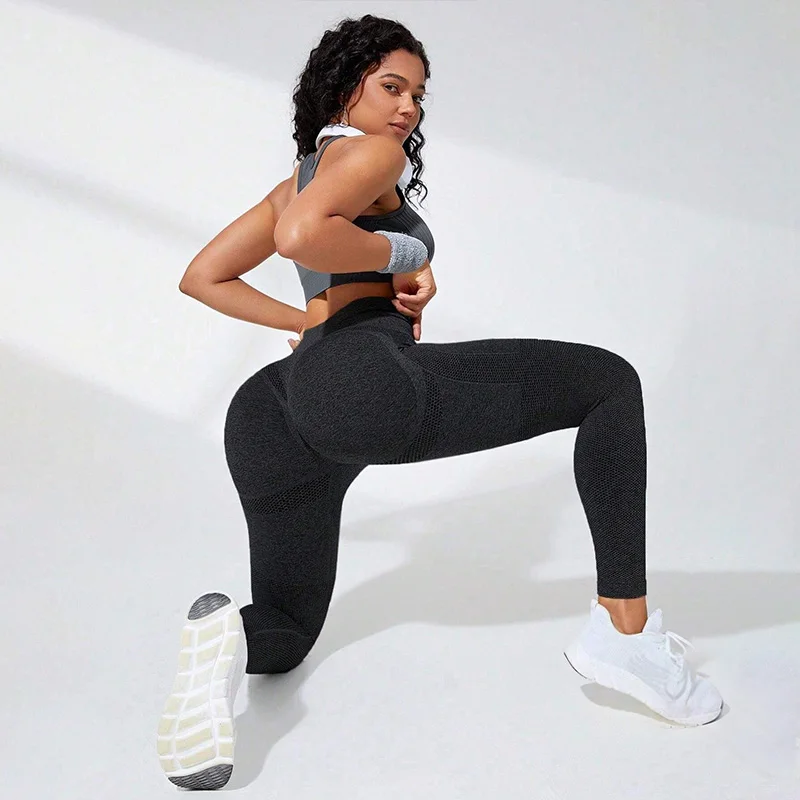 Seamless Workout Leggings for Women Tummy Control Women's High Waist Butt Lifting Leggings Gym Yoga Pants