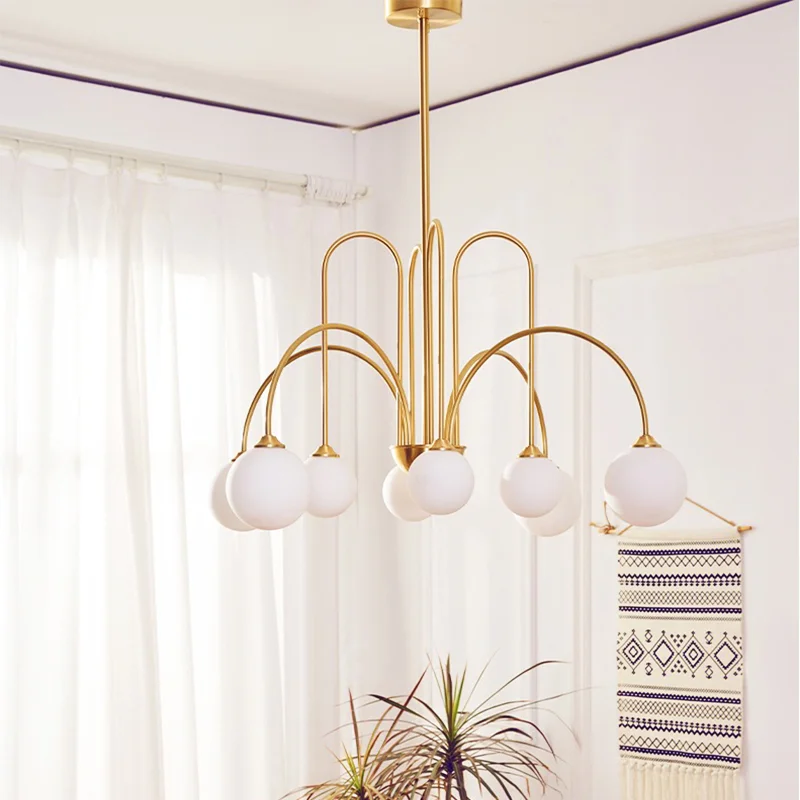 

Italian LED Pendant Lamps Living Room Bedroom Hanging Light Shop Restaurant Ceiling Chandelier for Room Decor Lustre