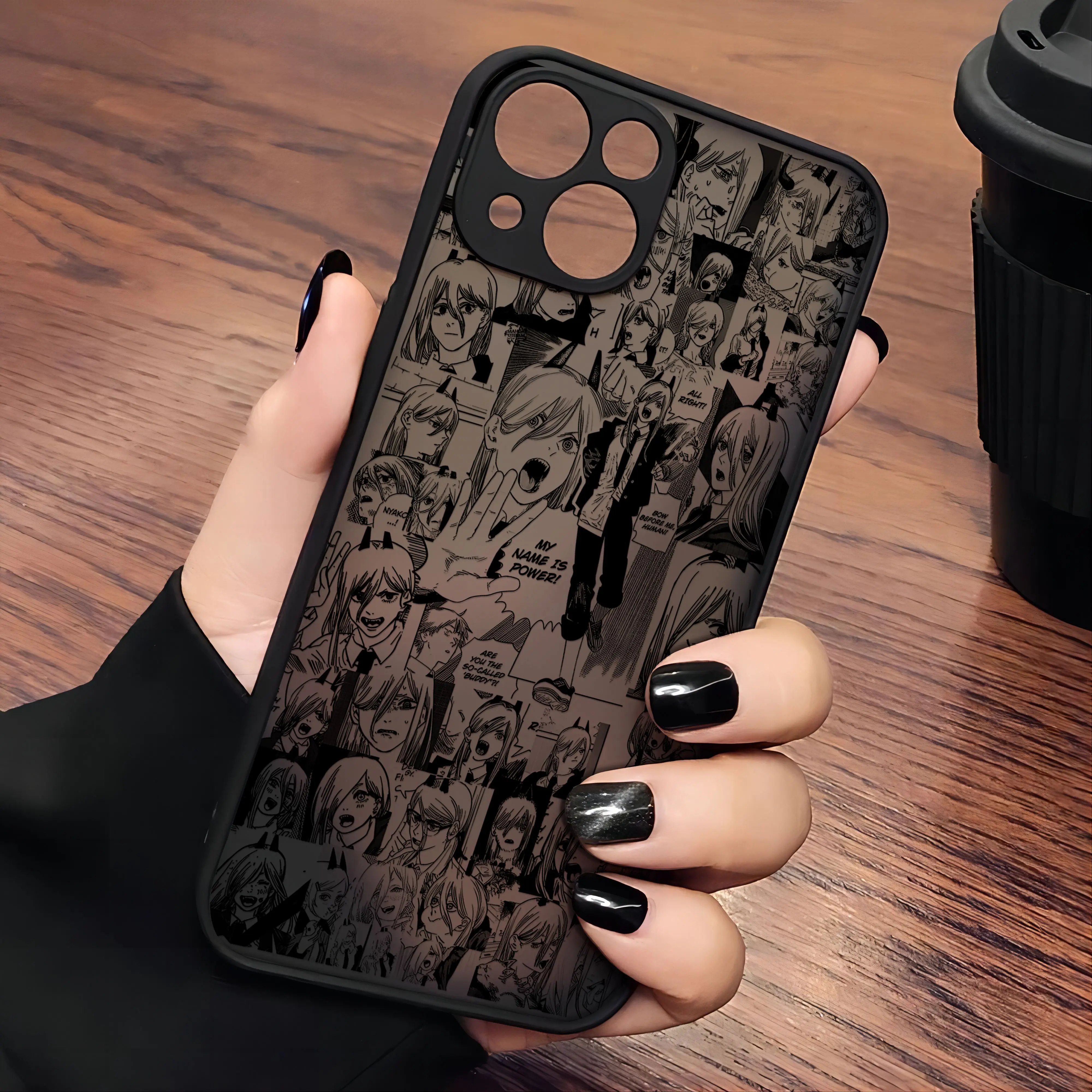 Chainsaw Man Anime Makima Transparent Phone Case