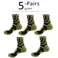 5 Pairs green
