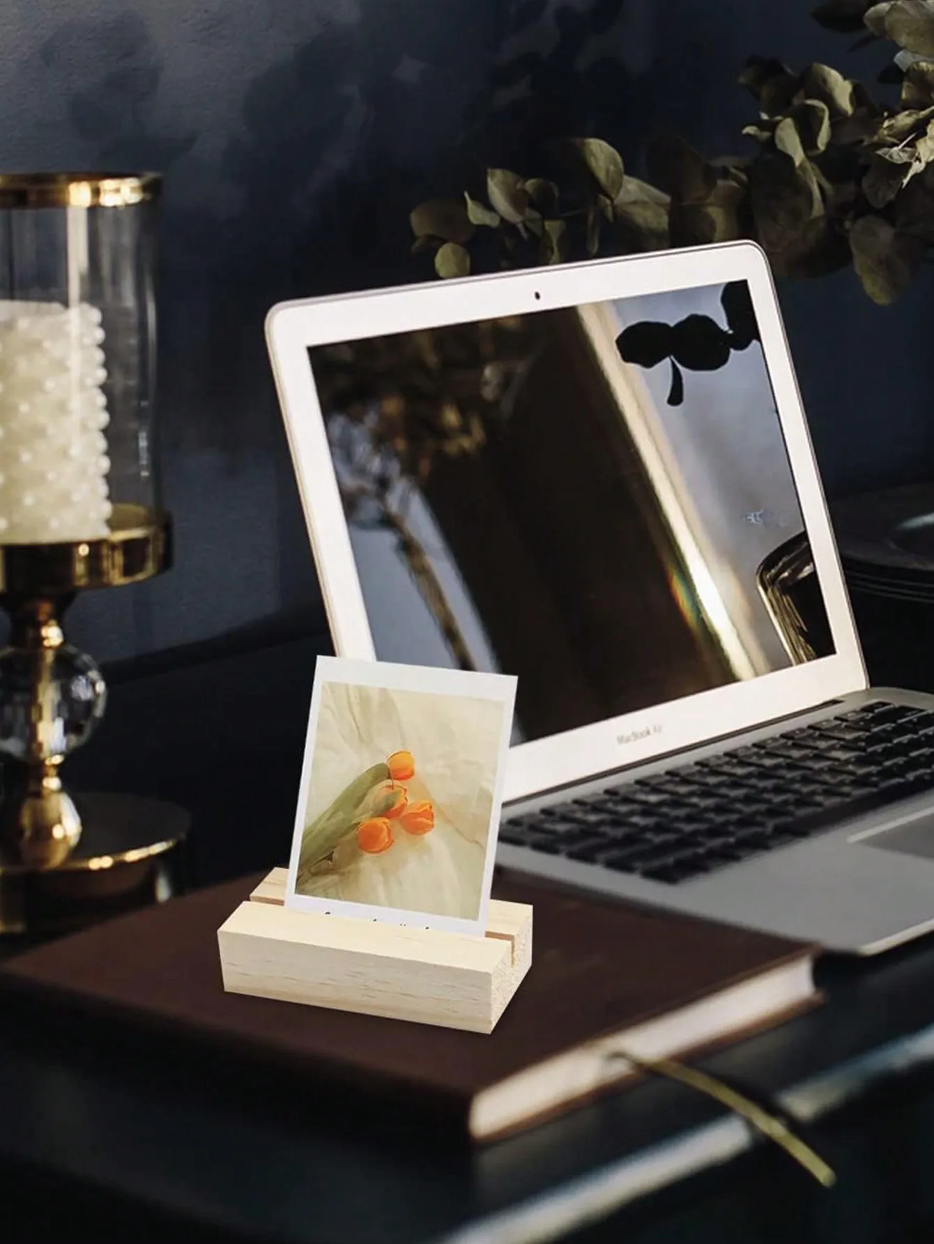 10/20Pcs Rustic Wedding Wooden Place Card Holders Photo Postcard Clip Stand Party Table Number Name Sign