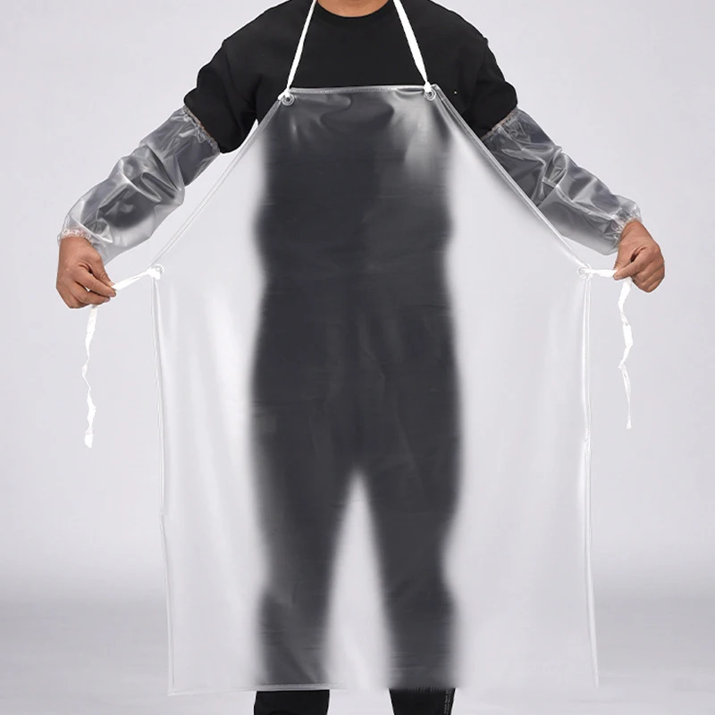 Delantal unisex, delantal impermeable de PVC transparente con bolsillos, se  mantiene limpio y seco cuando se lavan los platos de la cocina, color