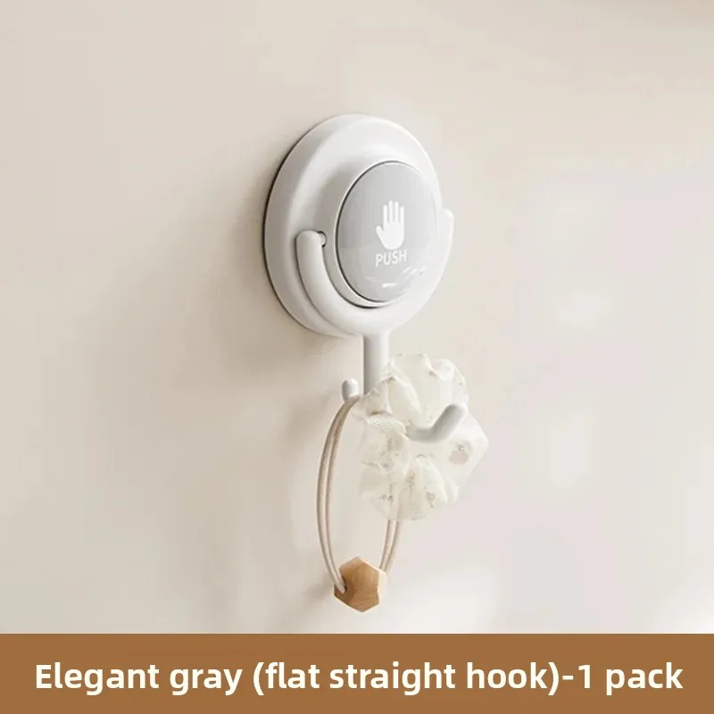 Elegante gris (gancho recto) 1 paquete