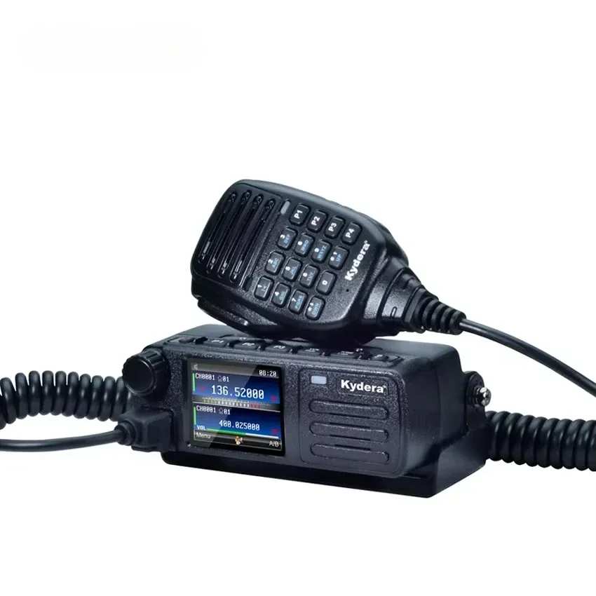 2026 VHF UHF 미니 듀얼 밴드 DMR 모바일 무전기 CDR-300UV 차량용 2밴드 DMR 아마추어 무전기 및 PC 케이블