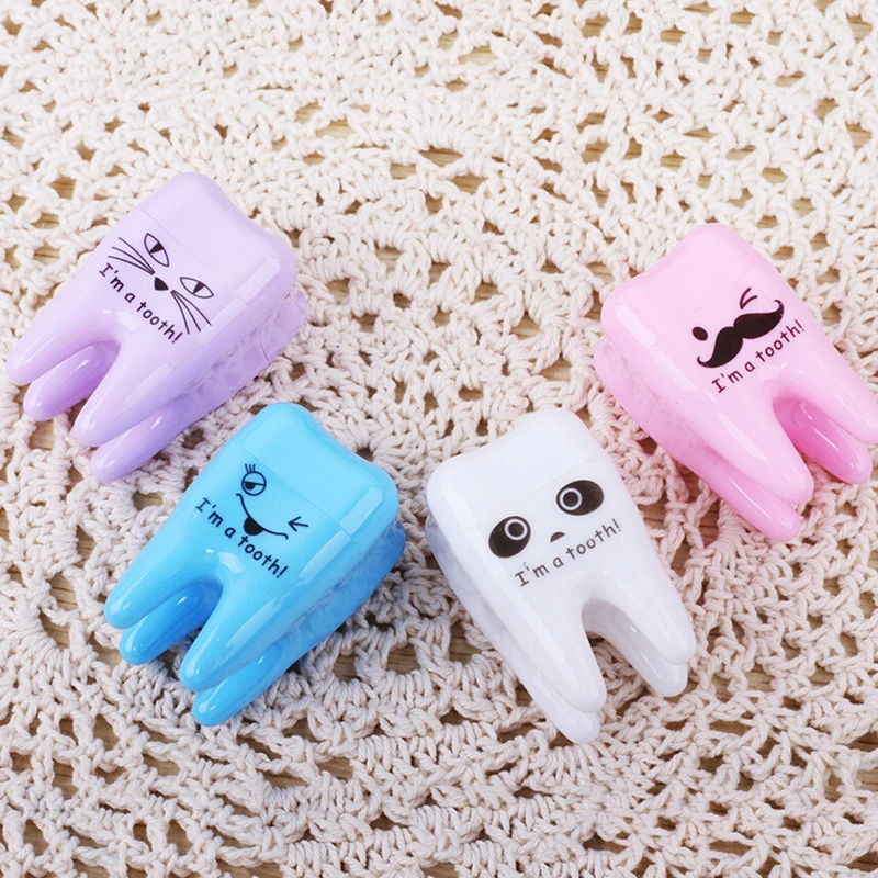 Super Cute Tooth Pattern Pencil Sharpener School Kid's Office Supplies